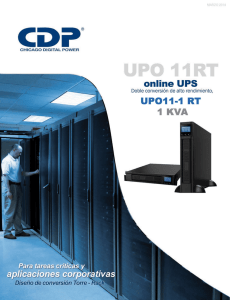 Page 1 CDP CHICACO DCTAL POWER online UPS Doble