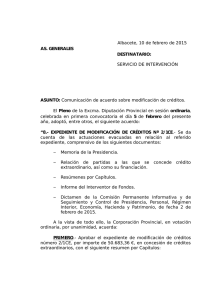 Albacete, 10 de febrero de 2015 AS. GENERALES DESTINATARIO
