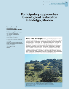 Participatory approaches to ecological restoration in Hidalgo, Mexico
