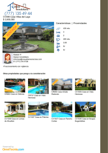 CV386 Casa Villas del Lago $ 3,900,000 Características