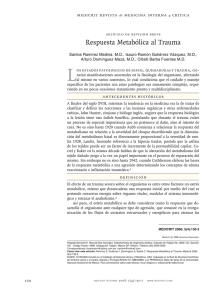 Respuesta metabólica al trauma - MEDICRIT Revista de Medicina