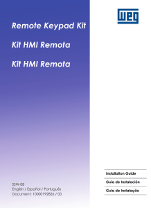Remote Keypad Kit Kit HMI Remota Kit HMI Remota