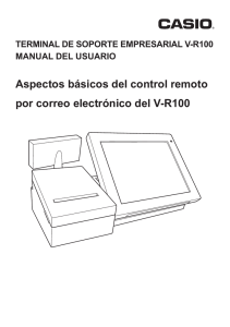Aspectos básicos del control remoto por correo electrónico del V-R100