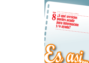 ¿A qué servicios puedes acudir para información y/o ayuda?