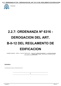 2.2.7: ORDENANZA Nº 6316 - DEROGACION DEL ART. B-II