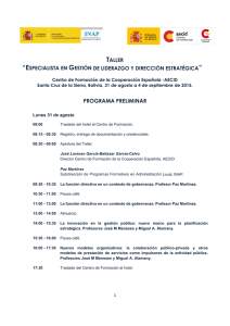Programa Preliminar (GESTION LIDERAZGO).