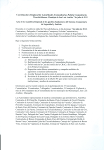 Coordinadora Regional de Autoridades Comunitarias