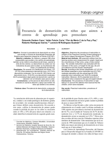 Trabajo original Frecuencia de desnutrición en niños que asisten a