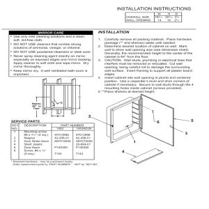 installation instructions