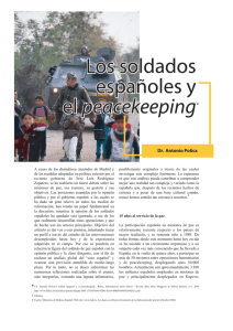Los soldados españoles y el peacekeeping Los soldados