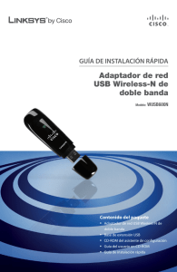 Adaptador de red USB Wireless-N de doble banda