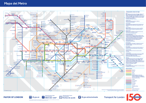 mapa del metro de Londres.
