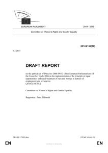 en en draft report - European Parliament