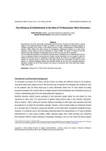 The influence of Infotainment in the Role of TV Newscasts` Main