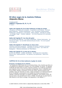El Libro Negro de la Justicia Chilena. Alejandra Matus. Capítulos III