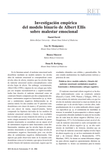 Investigación empírica del modelo binario de Albert Ellis sobre
