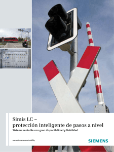 Simis LC – protección inteligente de pasos a nivel