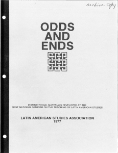 Odds and Ends - Latin American Studies Association