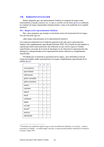 74 Hemos propuesto que una representación fonética se compone