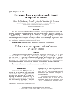 Operadores llenos y aproximación del inverso en espacios de