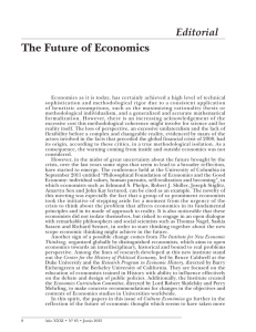 The Future of Economics