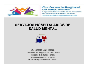 servicios hospitalarios de salud mental