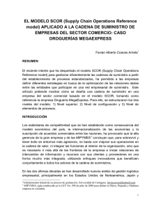 EL MODELO SCOR (Supply Chain Operations Reference model