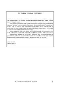 Spanish translation of a tribute to Sir Andrew Crockett in the BIS