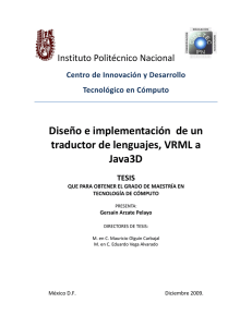 Diseño e implementación de un Traductor VRML-Java3D
