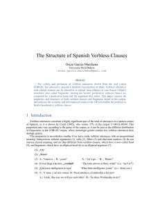 The Structure of Spanish Verbless Clauses