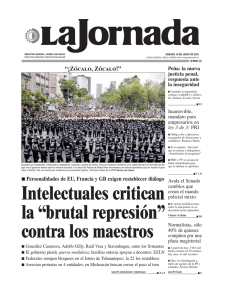 la “brutal represión” - La Jornada