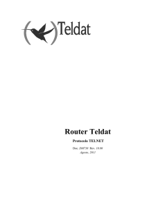 Router Teldat Protocolo TELNET