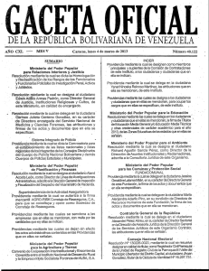 Nro° 40122 - GACETA OFICIAL LUNES 04-03-2013 - Juris-Line