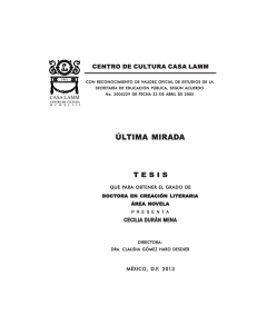 &Uacute;ltima Mirada