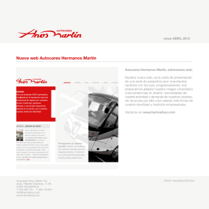 Nueva web Autocares Hermanos Martín