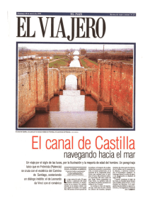 EL CANAL DE CASTILLA NAVEGANDO HACIA EL MAR