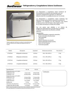 Refrigeradores y Congeladores Solares SunDanzer