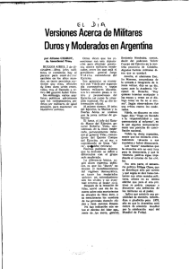 Acerca de Militares Duros y Moderados en Argentina