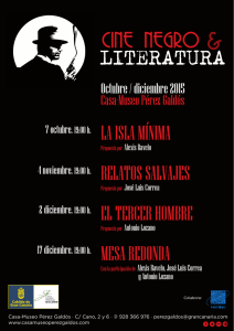 Programa `Cine negro y literatura`.