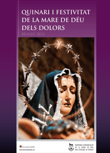 quinari i festivitat de la mare de d&eacute;u dels dolors