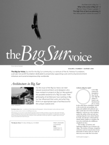 Big Sur Voice - STUDIO CARVER ARCHITECTS