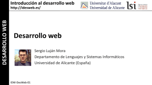 Desarrollo web - RUA - Universidad de Alicante