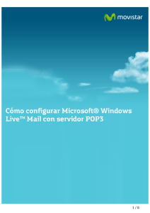 Cómo configurar Microsoft® Windows Live™ Mail con
