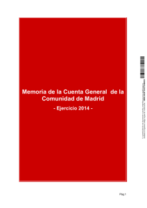 Memoria de la Cuenta General de la Comunidad de Madrid