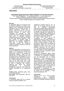 Revista Pediatría Electrónica Apendicitis Aguda Asociada a Masa