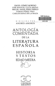 antología comentada literatura española