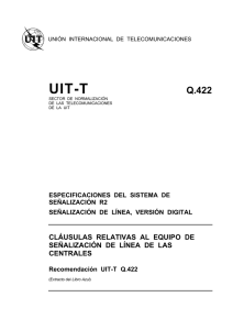 UIT-T Rec. Q.422 (11/88) Cláusulas relativas al equipo de