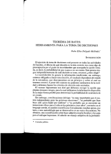 teorema de bayes: herramienta para la toma de decisiones