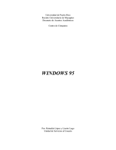 windows 95 - Recinto Universitario de Mayagüez