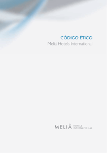 CÓDIGO ÉTICO Meliá Hotels International